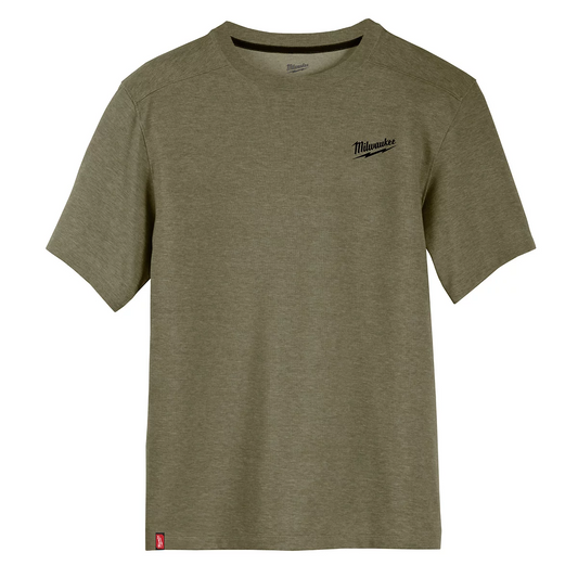 HYBRID WORK TEE- SS GREEN 2X - Milwaukee Electric Tools