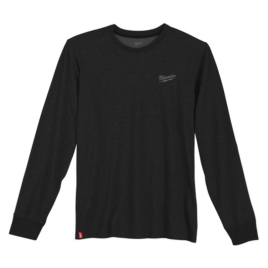 HYBRID WORK TEE- LS BLACK XL - Milwaukee Electric Tools